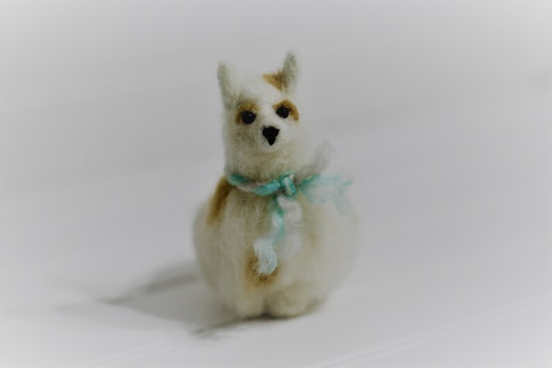Needle Felt Llama Wool Llama Etsy