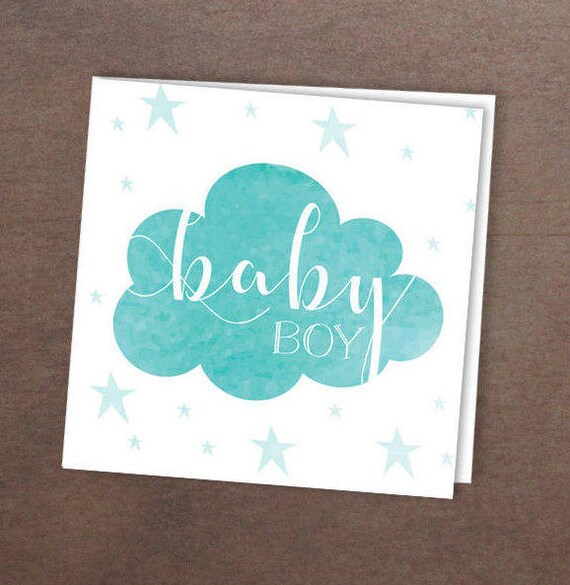 Baby Boy Blue Card Printable Baby Boy Card - Etsy