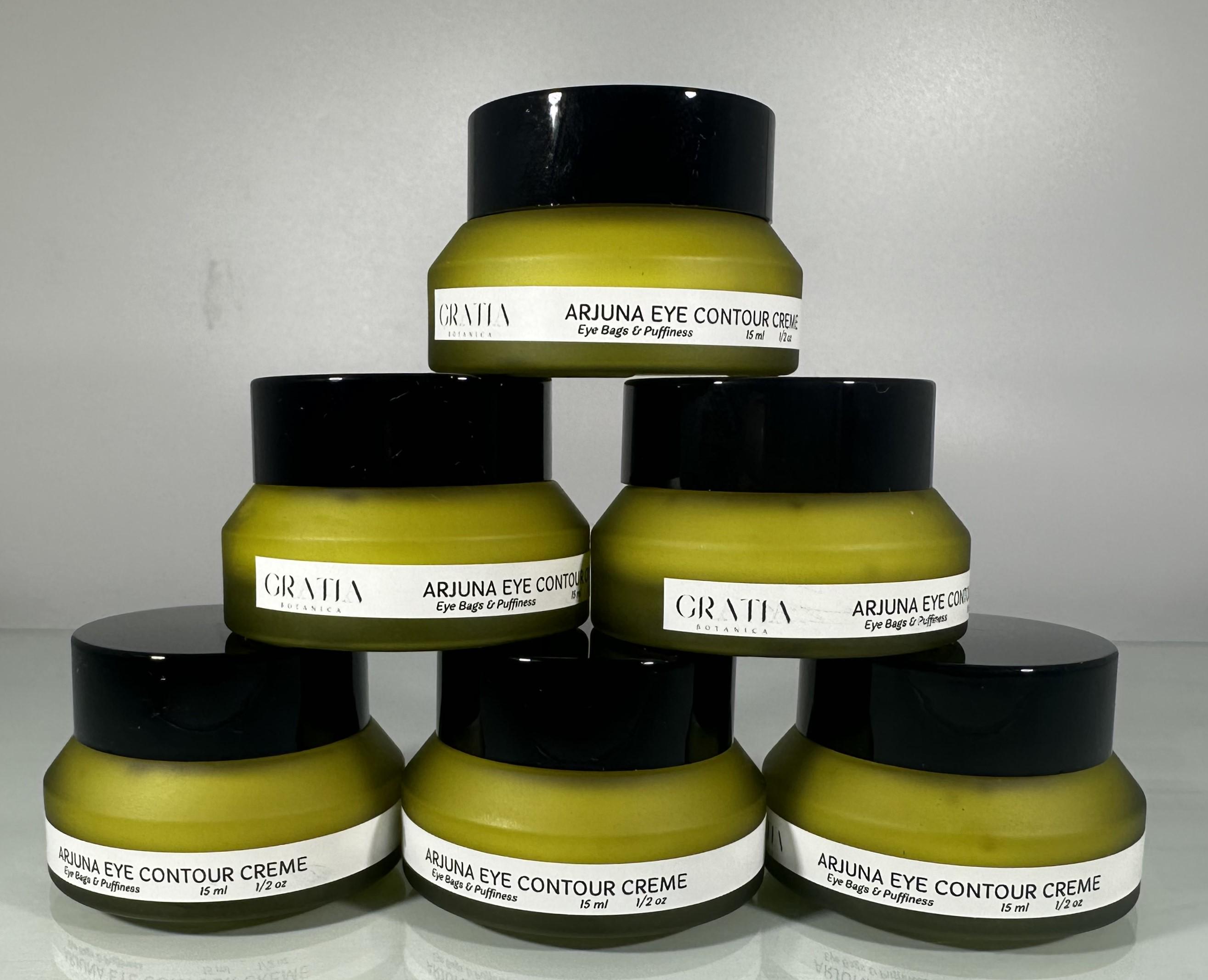Arjuna Eye Contour Creme: Caffeine, Matcha Tea, Licorice Root
