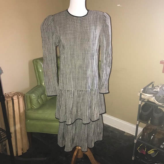 Vintage William Pearson long sleeve drop waist dre