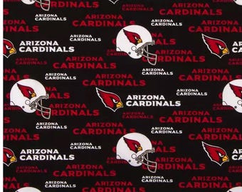 Arizona Cardinals Fabric -- SHIPS in 1-2 Business Days -- 58-in-wide fabric, Fabric Traditions NFL Logo Cotton Fabric