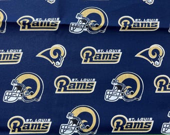 St. Louis Rams -- SHIPS in 1-2 Business Days -- *Discontinued Fabric* - 58 inch wide fabric, NFL Cotton Fabric