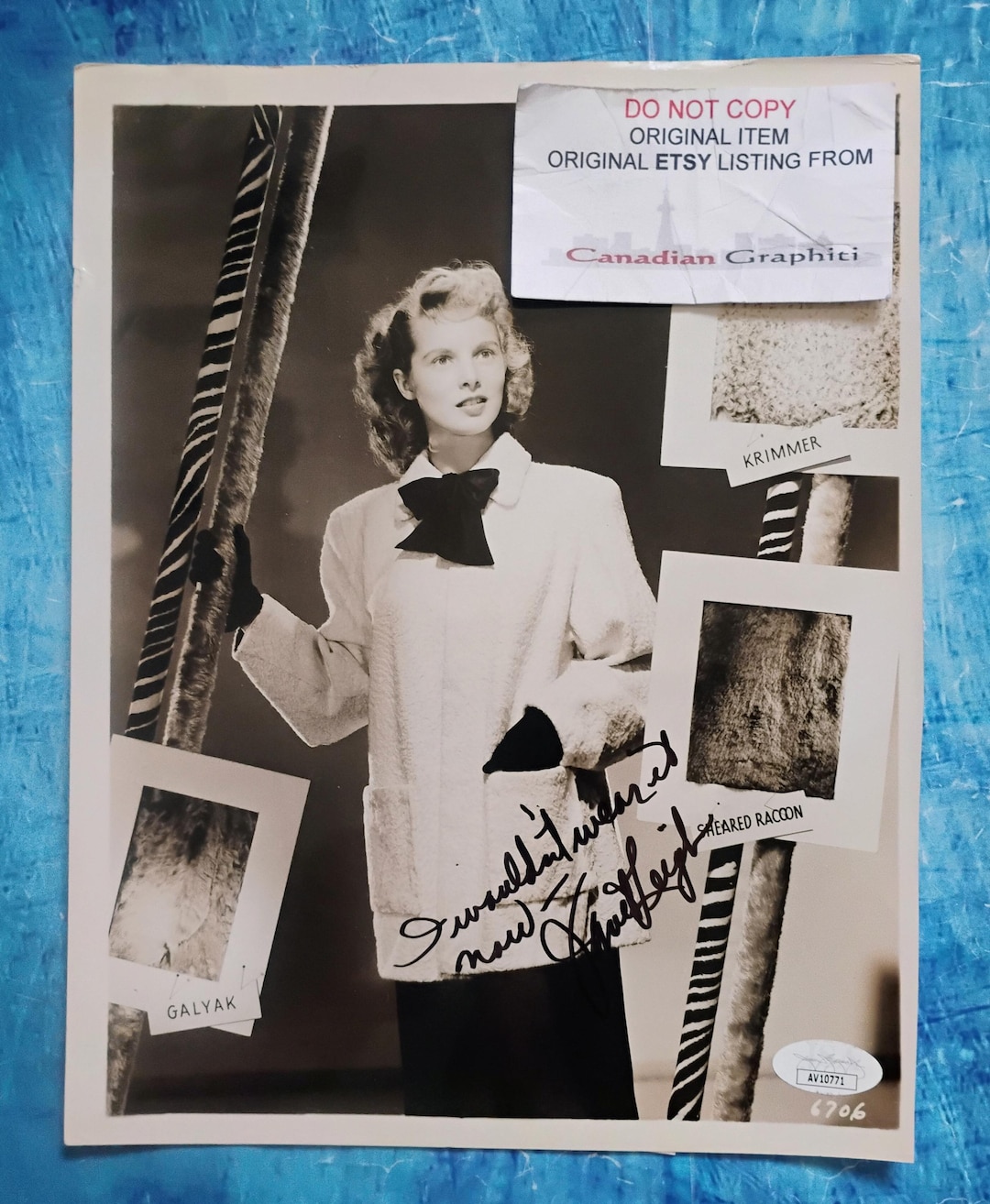 ジャネット・リー直筆サイン入り8x10写真 JSA COA - Etsy 日本
