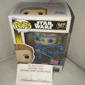 Hayden Christensen Hand Signed Autograph, Quote & Character Anakin Skywalker Funko Pop COA + JSA Star Wars