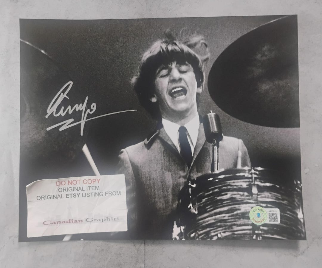 Ringo Starr Hand Signed Autograph 8x10 Photo BAS COA - Etsy