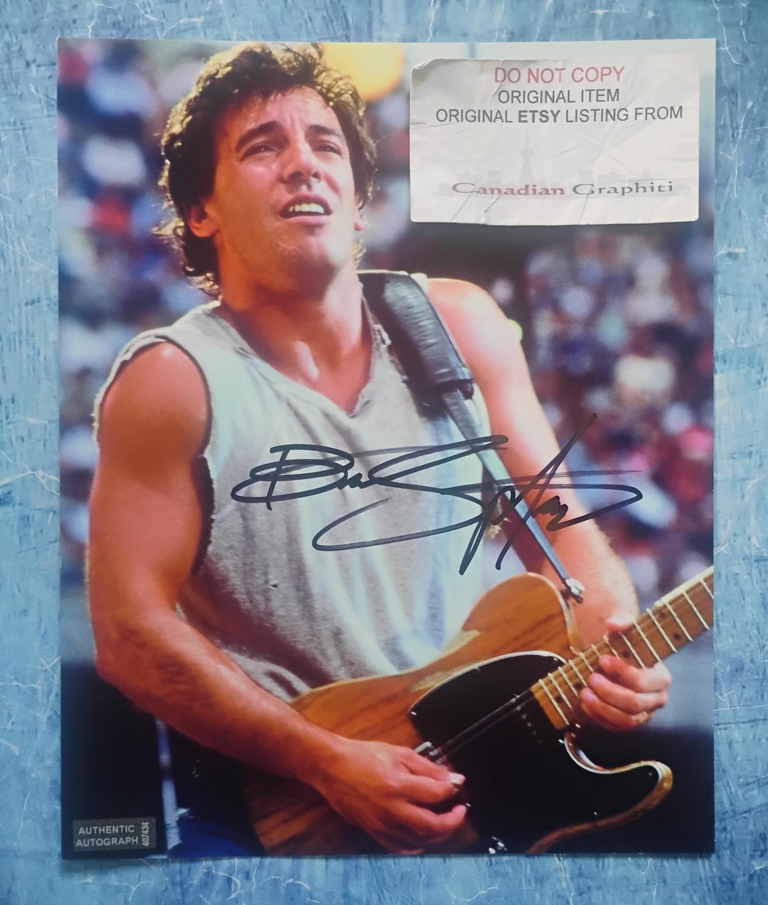 Bruce Springsteen Hand Signed Autograph 8x10 Photo COA - Etsy