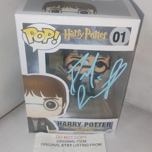 Daniel Radcliffe Hand Signed Autograph Funko Pop COA Harry Potter