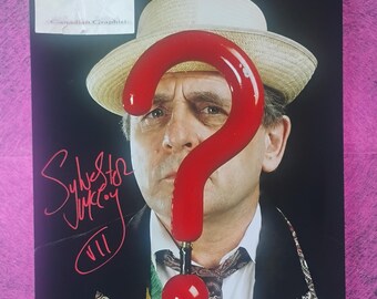 Sylvester McCoy Hand Signed Autograph 11x14 Photo COA Doctor Who