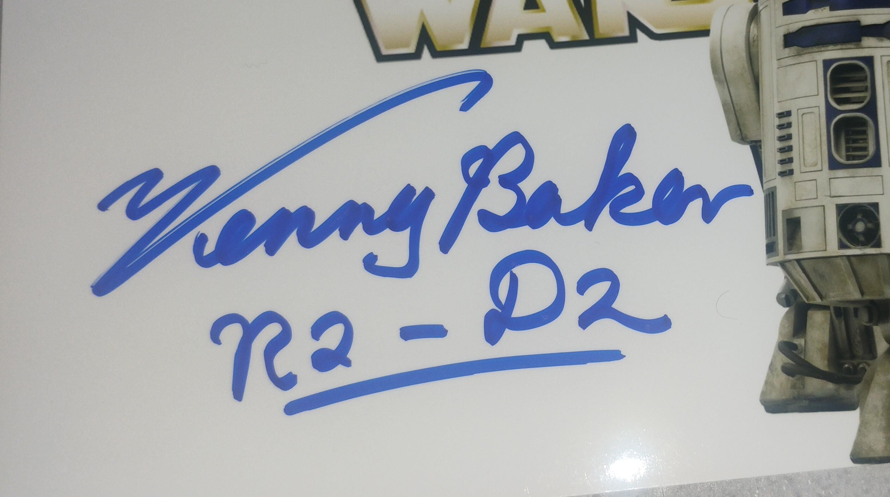 Kenny Baker Hand Signed Autograph Photo COA Star Wars R2-D2 - Etsy