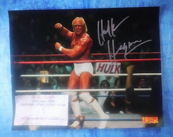 ハルク・ホーガン直筆サイン入り 16x20 WWE レスリング写真 BECKETT