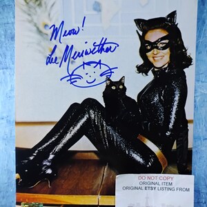 リー・メリウェザー直筆サイン入り8x10写真 COA付き キャットウーマン