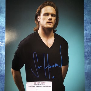 Sam Heughan Hand Signed Autograph 11x14 Photo COA