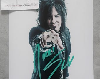 Nikki Sixx Hand Signed Autograph 8x10 Photo COA Motley Crue - Etsy