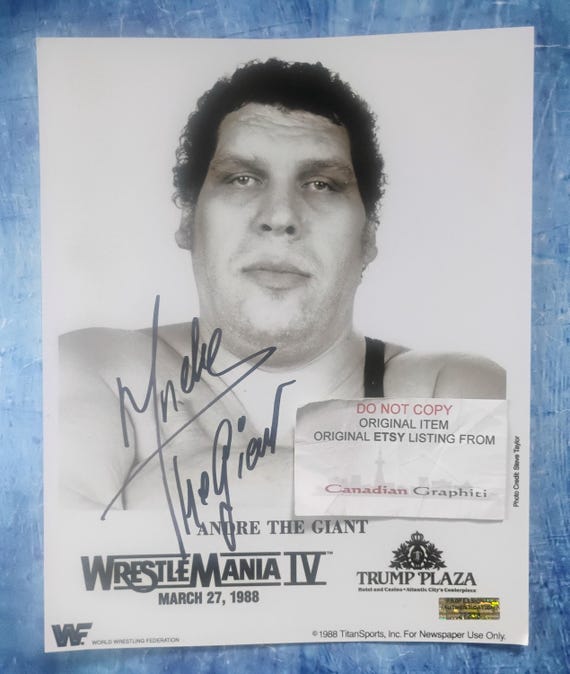 アンドレザジャイアント直筆サイン アンドレ・ザ・ジャイアント直筆