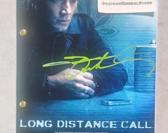 Jensen Ackles Hand Signed Autograph Supernatural Script COA