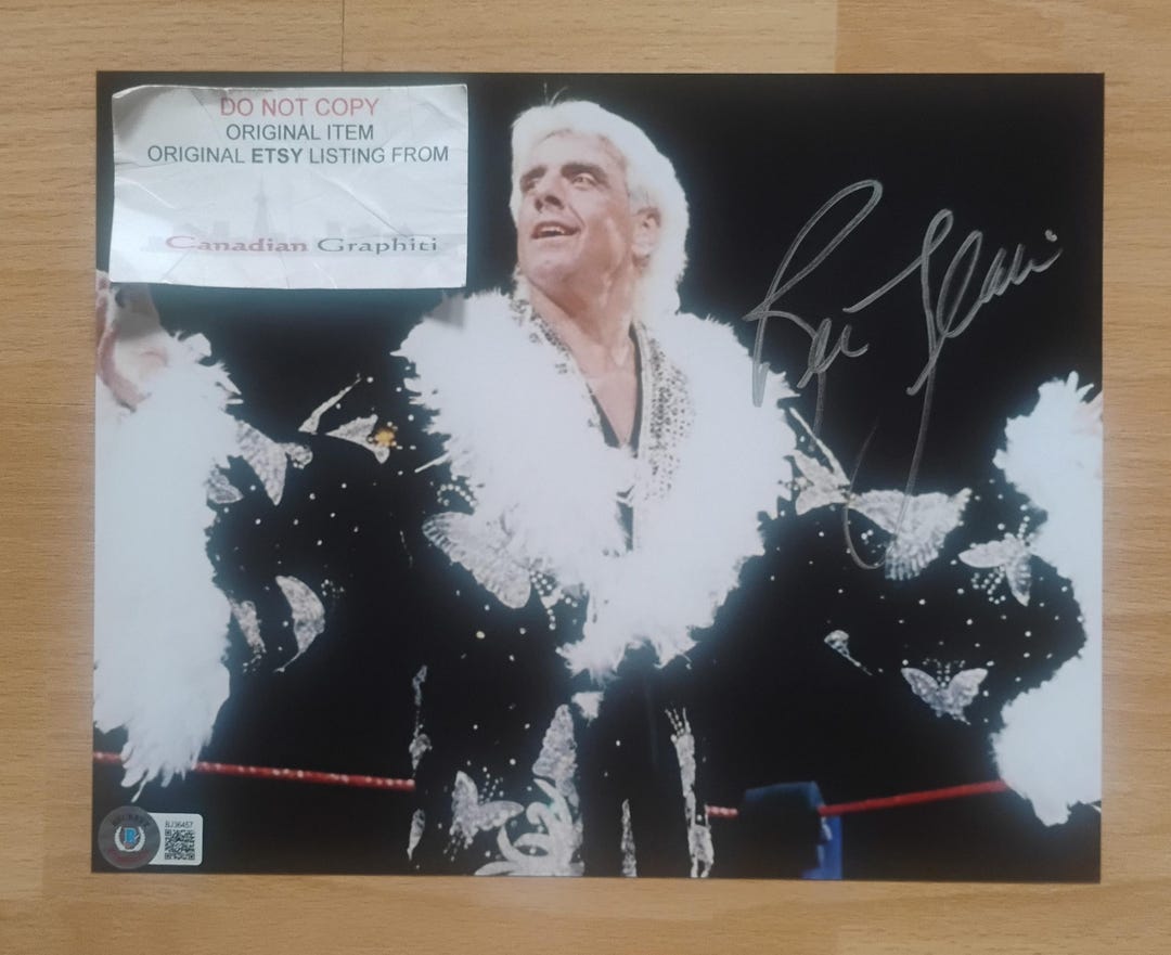 Ric Flair Nature Boy Hand Signed Autograph 8x10 Photo BAS COA - Etsy