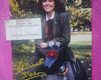 Elisabeth Sladen Hand Signed Autograph 8x10 Photo COA Doctor Who
