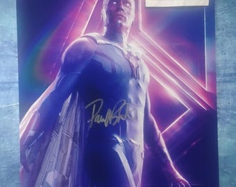 MARVEL ヴィジョン ポール・ベタニー 直筆サイン入り 写真 ポール