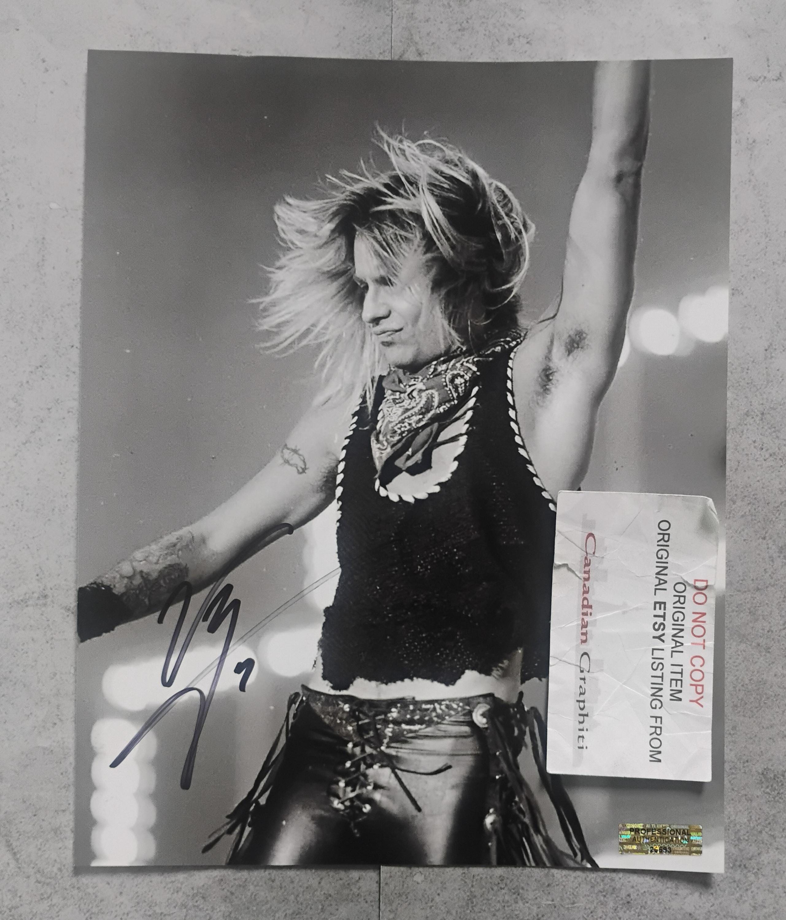 Vince Neil Hand Signed Autograph 8x10 Photo COA Motley Crue - Etsy
