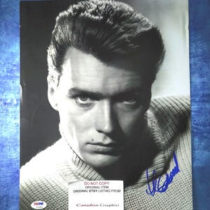Clint Eastwood Hand Signed Autograph 11x14 Photo PSA COA
