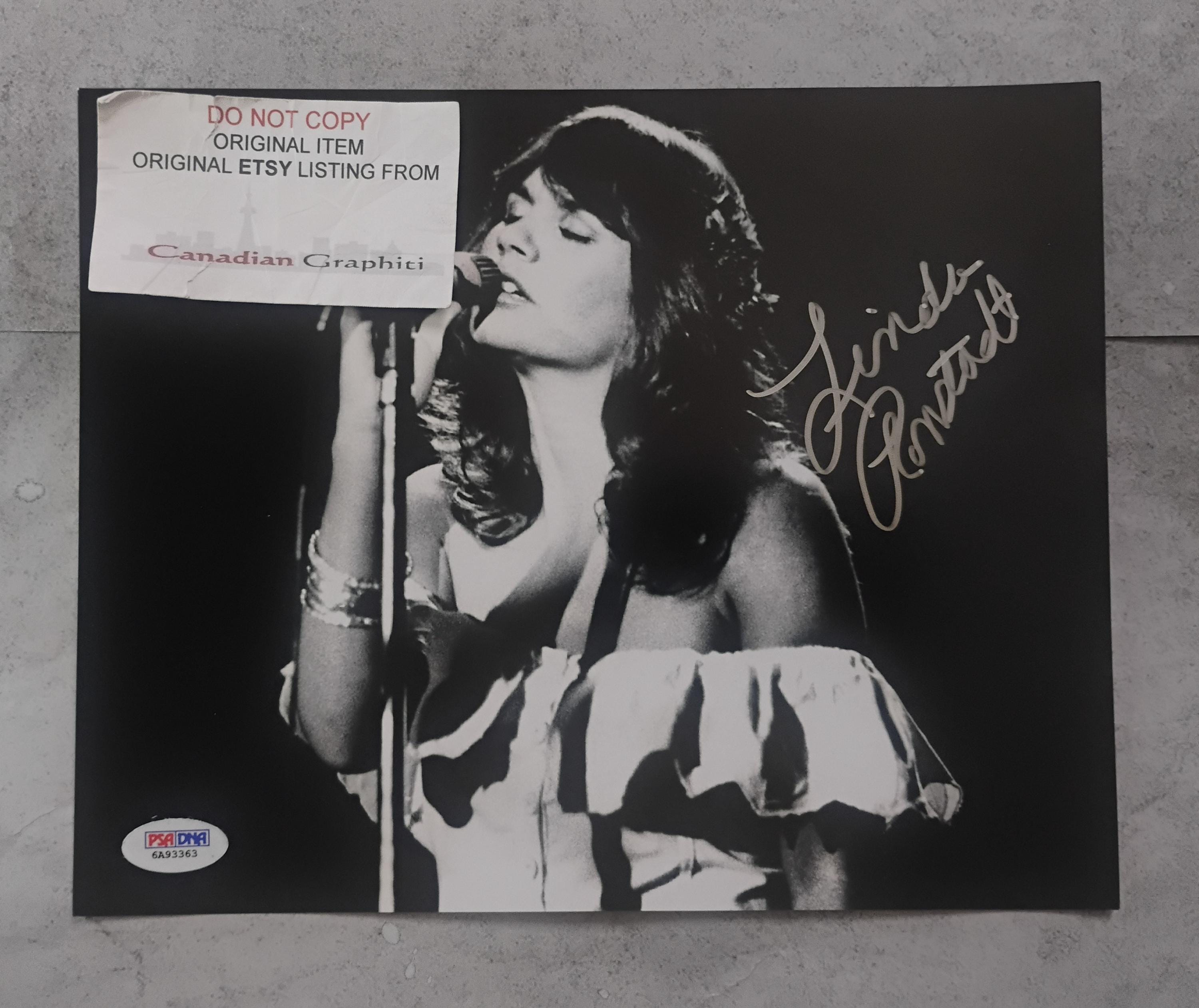 Linda Ronstadt Autograph - Etsy