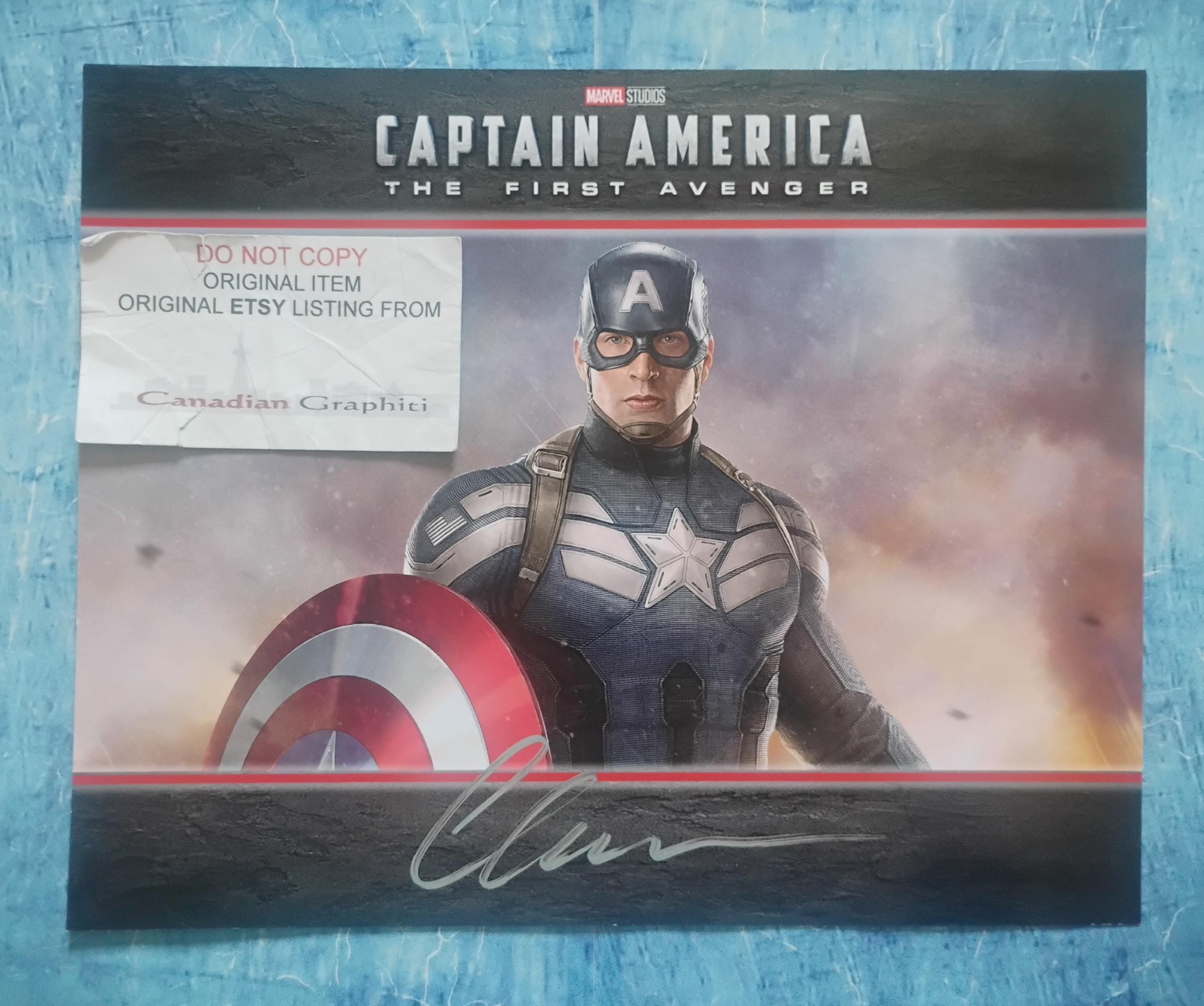 Chris evans signed - Etsy 日本