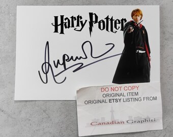 ダニエル・ラドクリフのサイン入りハリー・ポッターとルパート