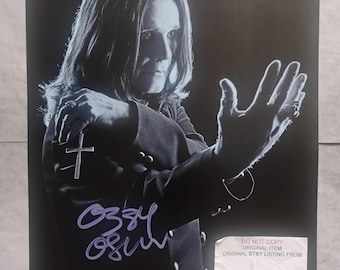 Ozzy Osbourne Signed Poster Hell 2001, Original, Vintage, Great