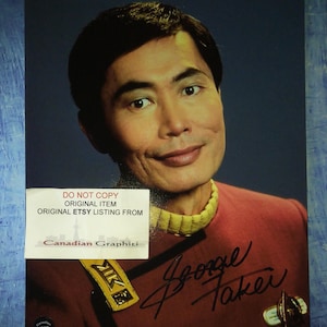 George Takei Hand Signed Autograph 8x10 Photo COA Star Trek