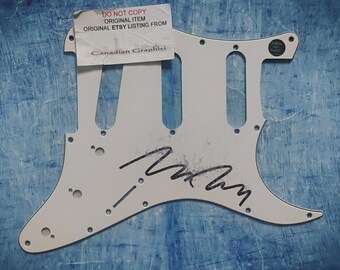 Bryan Ferry Hand Signed Autograph Guitar Pick Guard COA