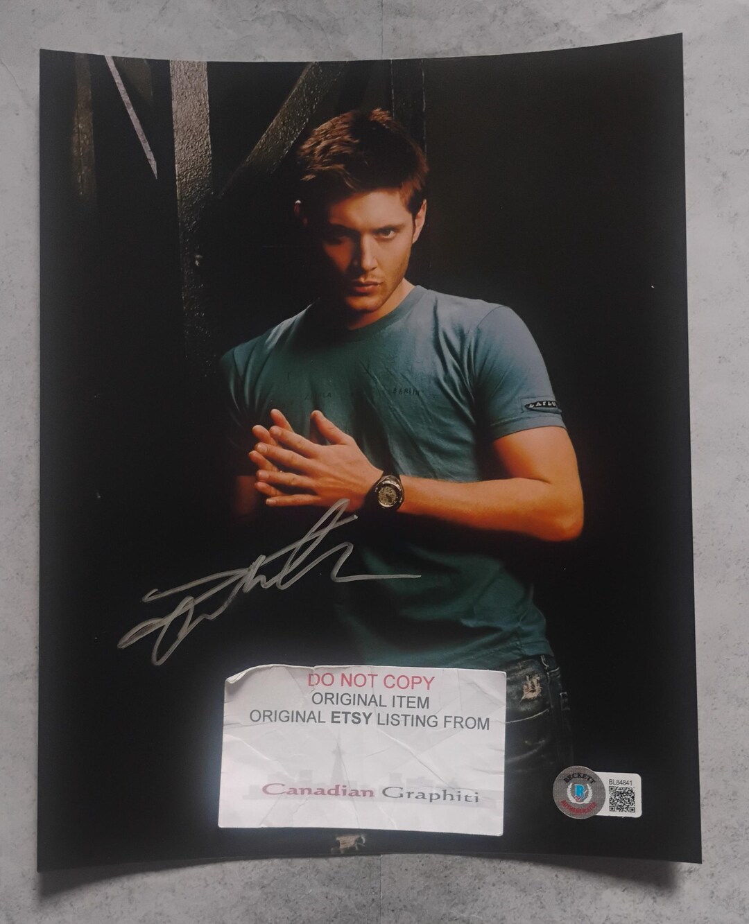 Jensen Ackles Hand Signed Autograph 8x10 Photo BAS COA - Etsy