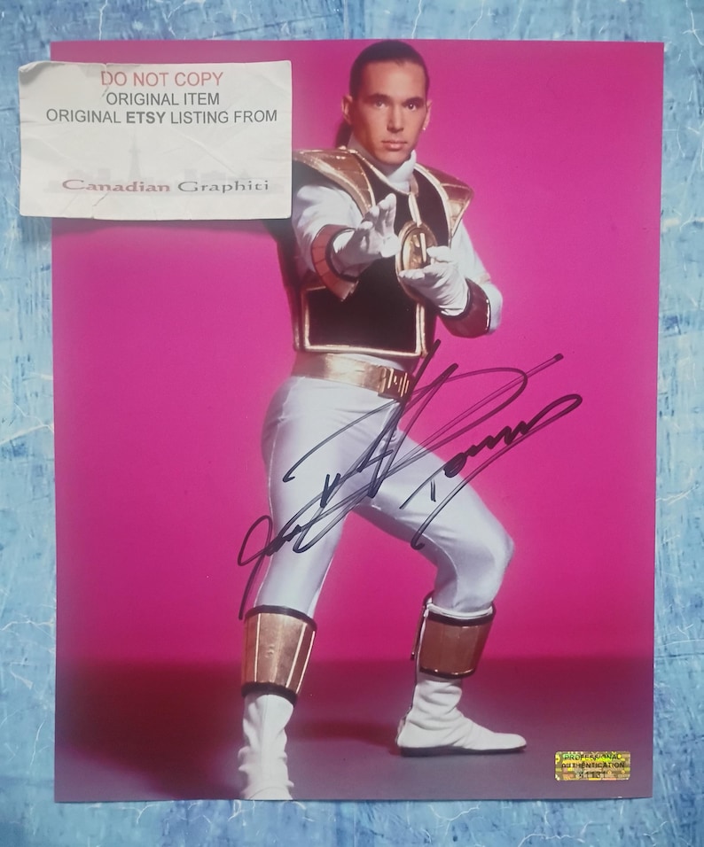 Jason David Frank Hand Signed Autograph 8x10 Photo COA Power Rangers - Etsy