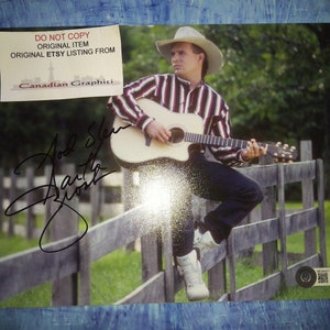 Garth Brooks Hand Signed Autograph 8x10 Photo BAS COA