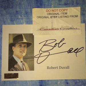Robert Duvall Autogramm Karte COA