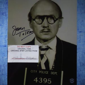 James Tolkan Hand Signed Autograph 8x10 Photo COA Dick Tracy