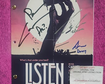 Peter Capaldi, Jenna Coleman & Samuel Anderson Hand Signed Autograph Doctor Who Script COA