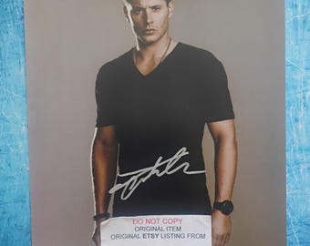 Jensen Ackles Hand Signed Autograph 8x10 Photo BAS COA Supernatural