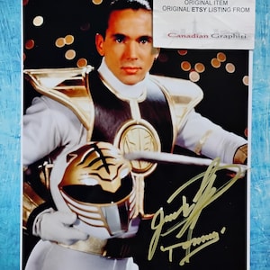 Jason David Frank Hand Signed Autograph 8x10 Promo Photo COA Power Rangers
