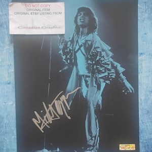 Mick Jagger handsignerad autograf 8x10 foto äkthetsintyg Rolling Stones