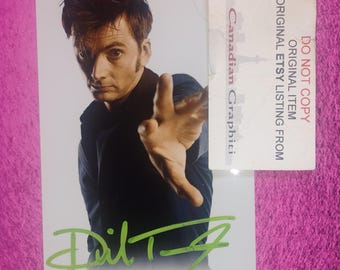 David Tennant Hand Signed Autograph Photo COA Doctor Who