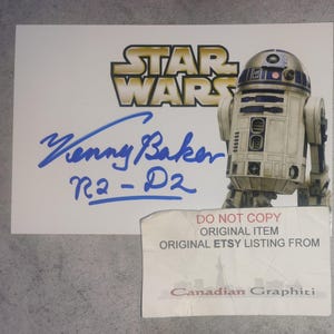 Kenny Baker Signed - Etsy