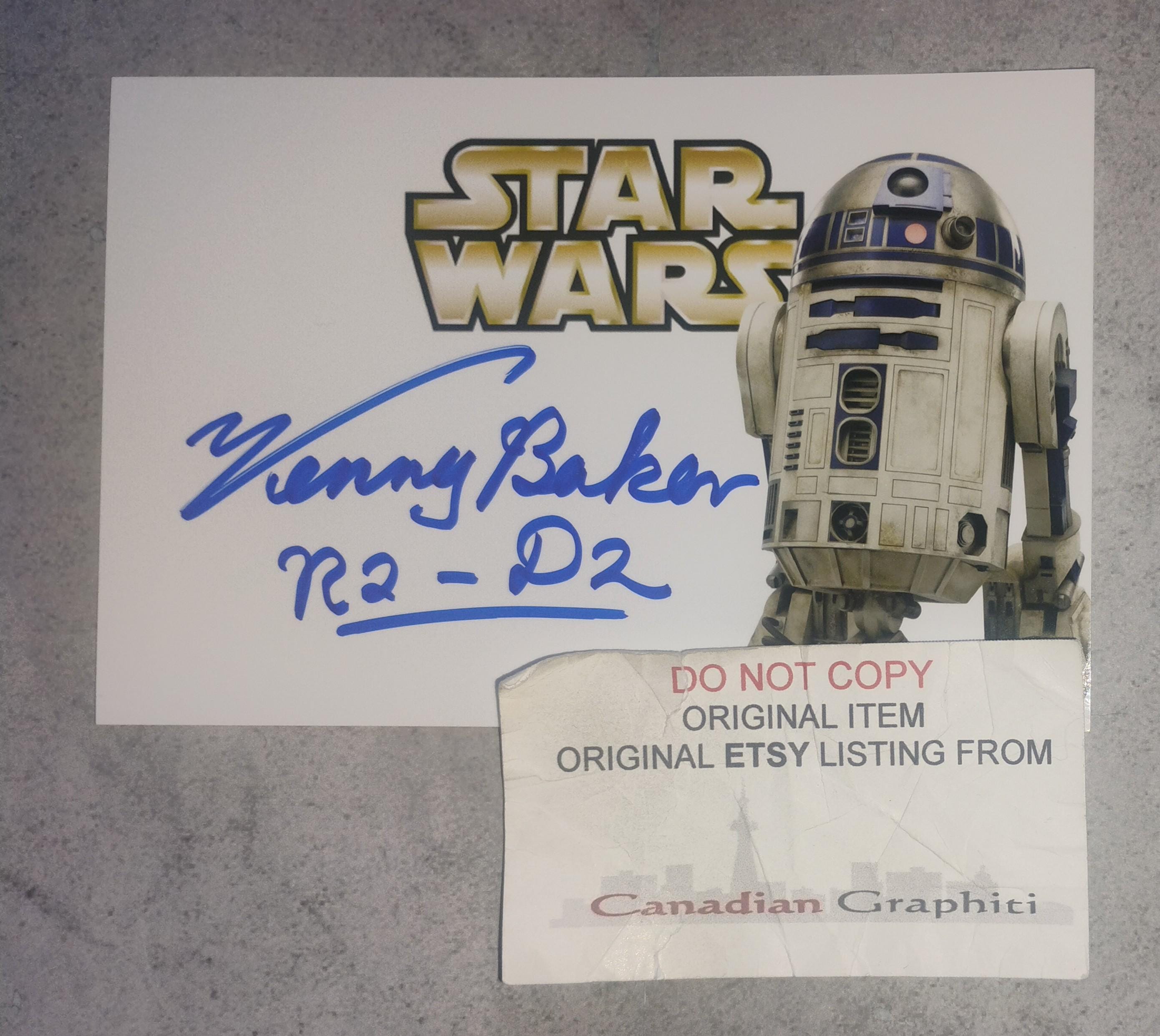 Kenny Baker Signed - Etsy