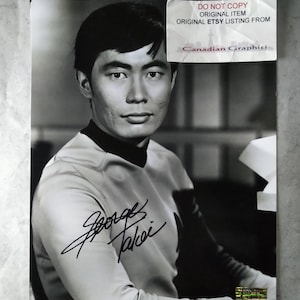George Takei Hand Signed Autograph 8x10 Photo COA Star Trek