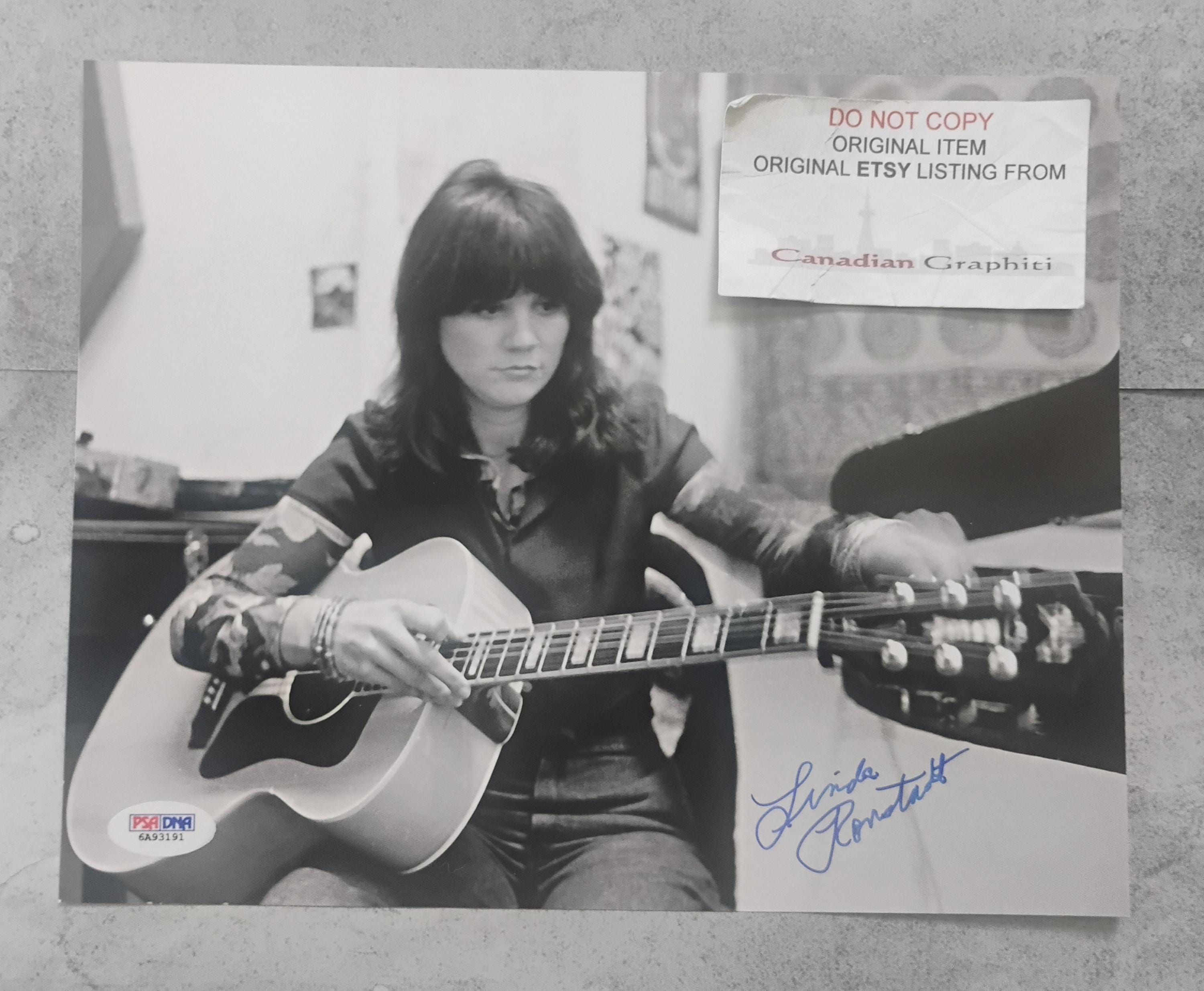 LINDARONSTADT サイン入り Linda Ronstadt Signed - Etsy