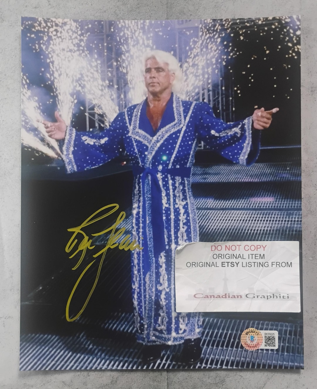 Ric Flair Nature Boy Hand Signed Autograph 8x10 Photo BAS COA - Etsy