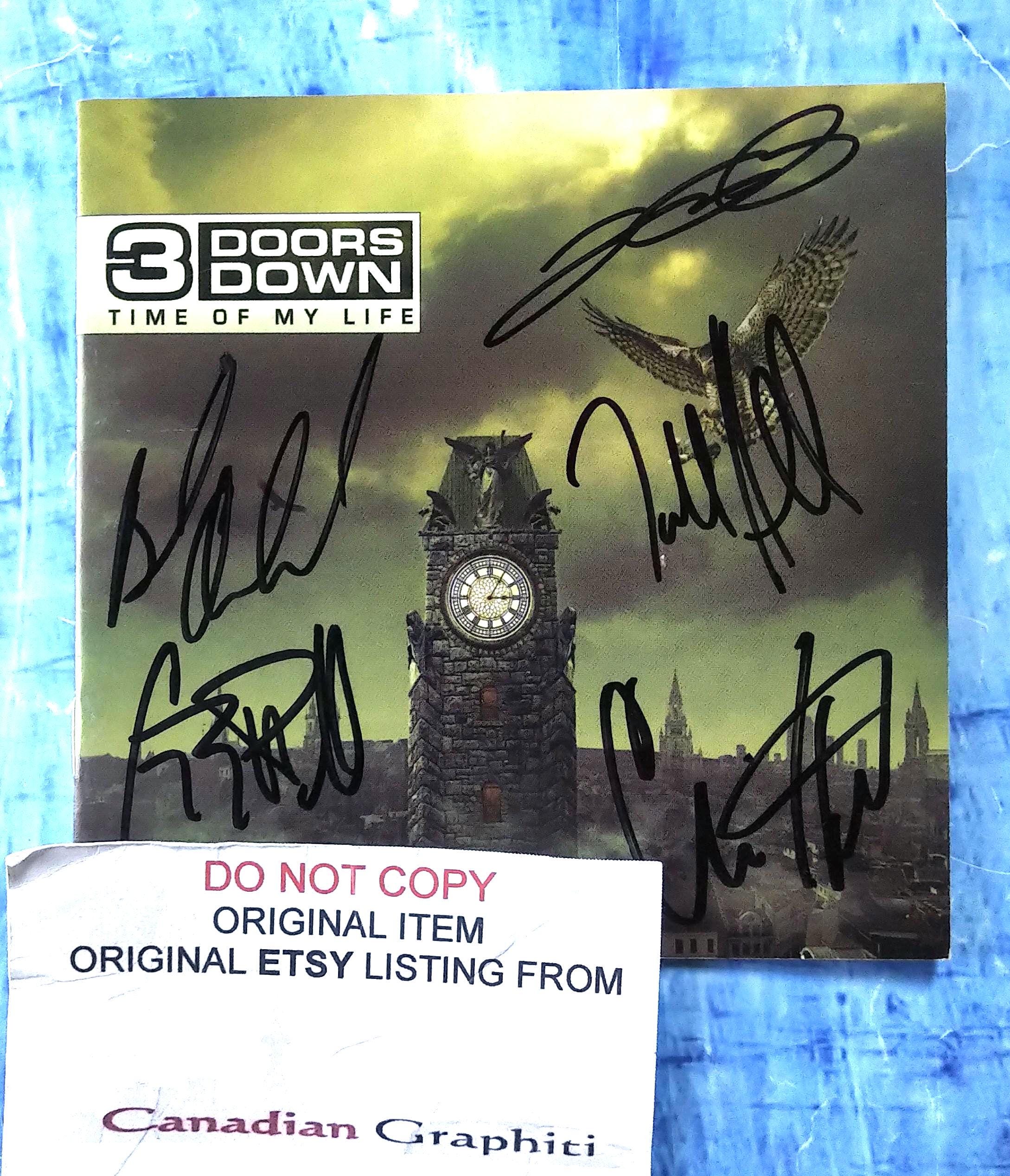 3 Doors Down Hand Signed Autograph CD Booklet JSA COA Brad Arnold