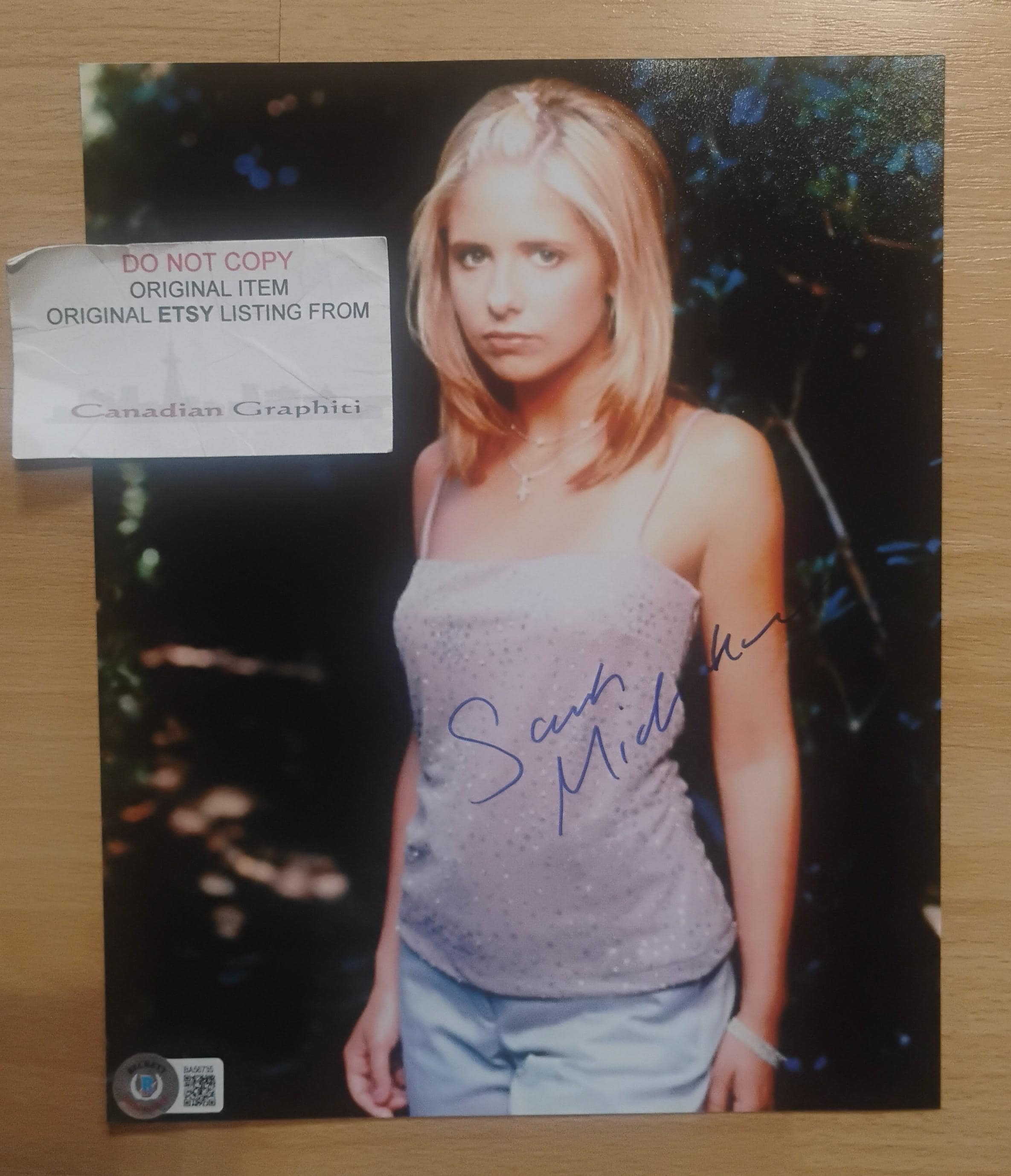Sarah Michelle Gellar Signed - Etsy