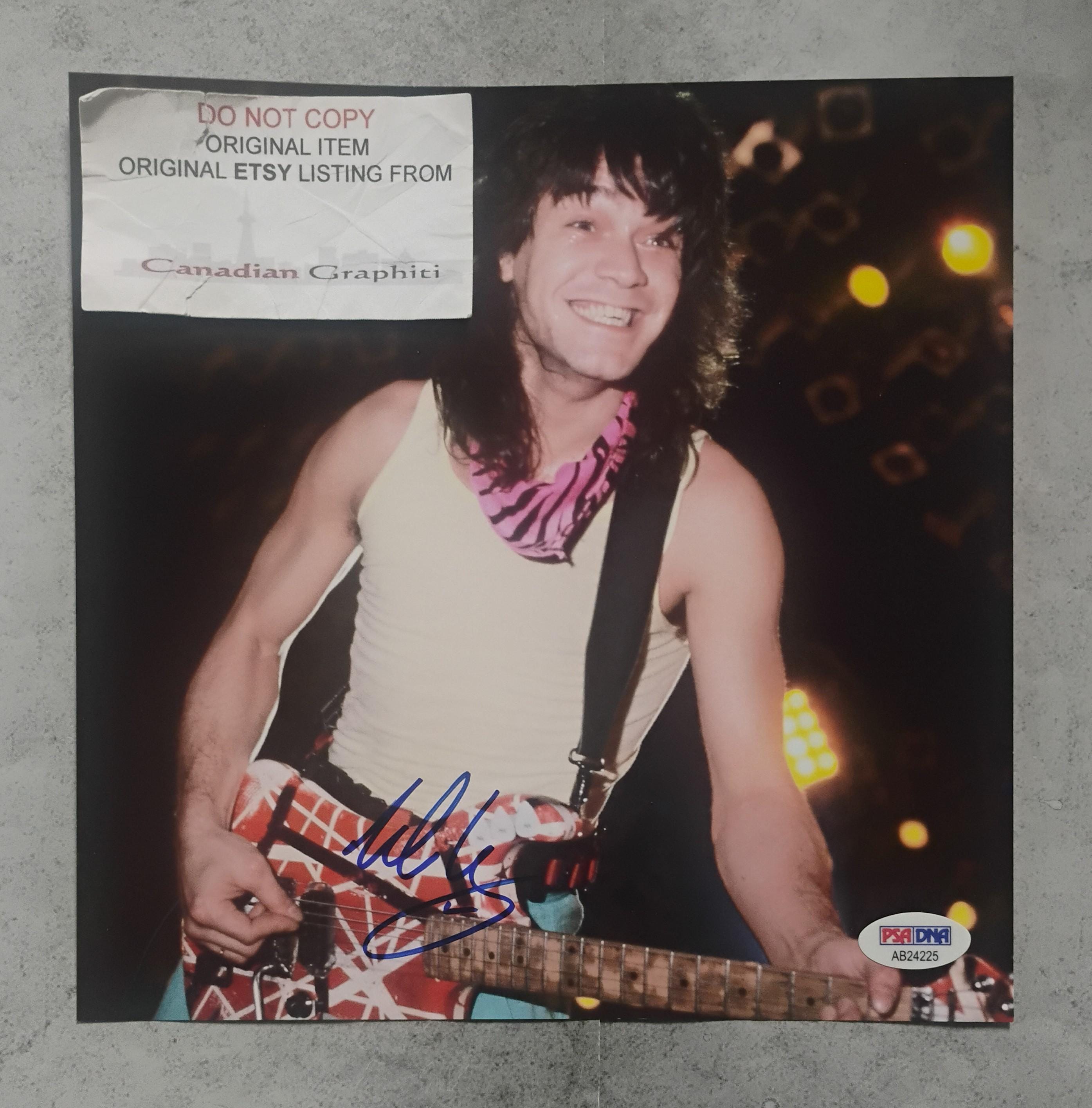 Eddie van halen autograph - Etsy 日本