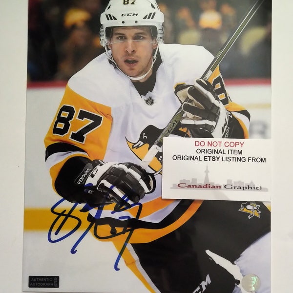 Sidney Crosby Hand Signed Autograph 8x10 Photo COA