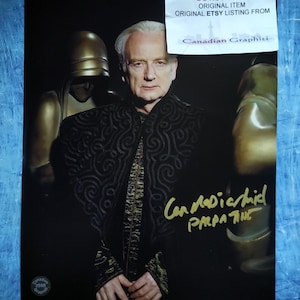 Ian McDiarmid Hand Signed Autograph 8x10 Photo COA Star Wars
